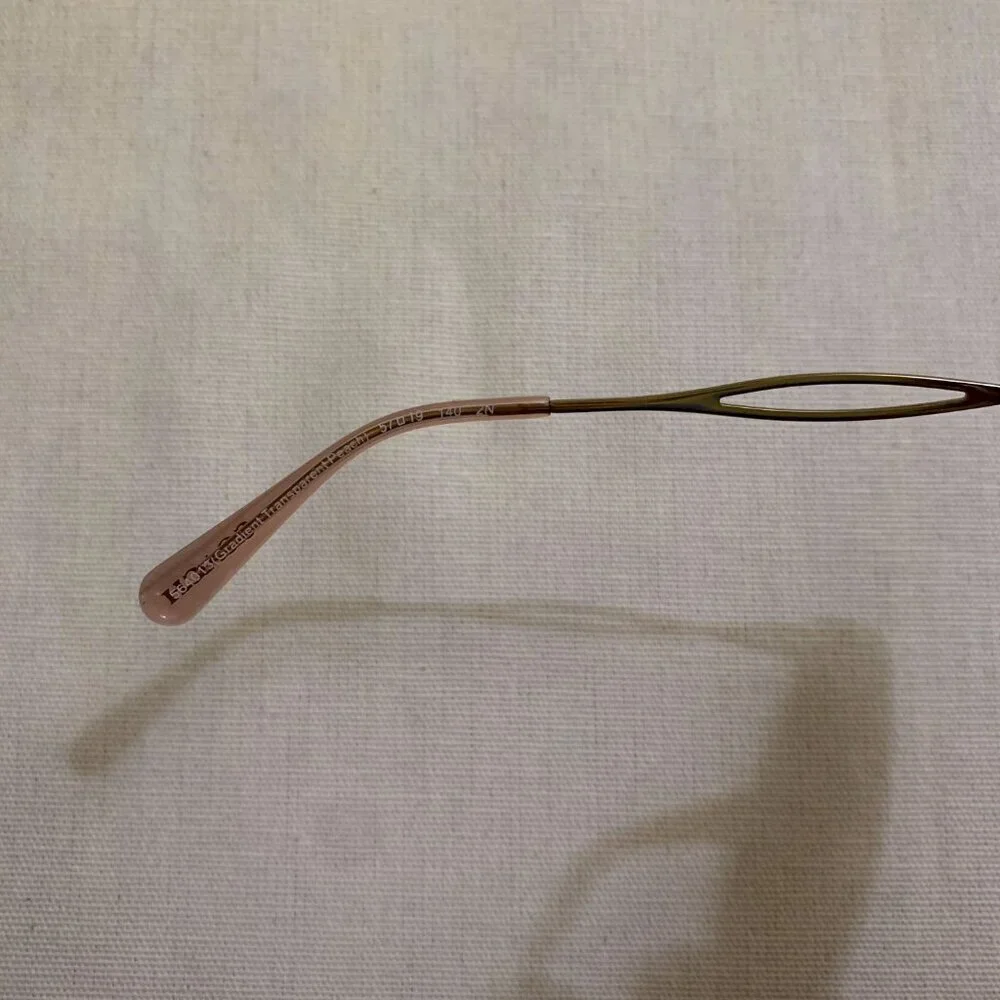COACH C Hardware Peach Crystal & Gold Sunglasses—Brown Rose Gradient Lenses-NWT - Picture 9 of 10